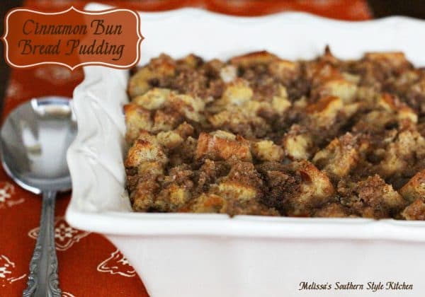 50 Easy to Make Breakfast Recipes-Cinnamon Bun Bread Pudding
