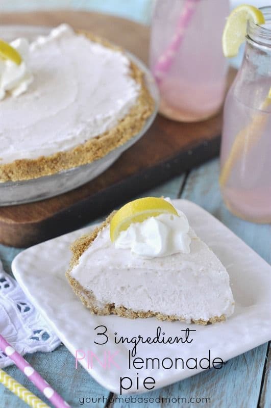 50 No Bake Treats: 3-Ingredient Pink Lemonade Pie