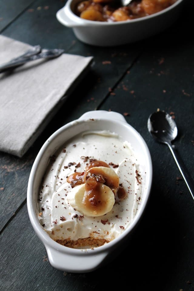 50 No Bake Treats: Banana Foster No-Bake Cheesecake