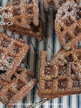 Brownie Waffle Cookies-The rich taste of a brownie made with your waffle iron!