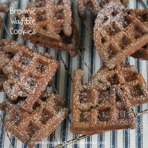 Brownie Waffle Cookies-The rich taste of a brownie made with your waffle iron!