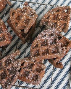 Brownie Waffle Cookies-The rich taste of a brownie made with your waffle iron!