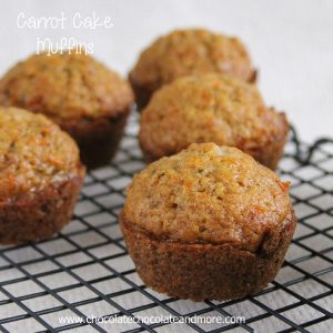 Carrot Cake Muffins-the great flavor of Carrot Cake in a muffin!