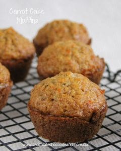 Carrot Cake Muffins-the great flavor of Carrot Cake in a muffin!