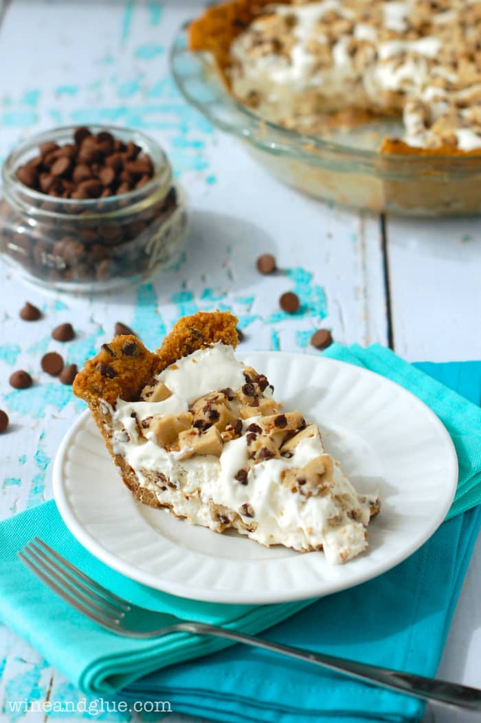 50 No Bake Treats: Chocolate Chip Cookie Crusted Cookie Dough Ice Cream Pie