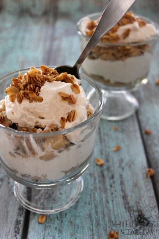 50 No Bake Treats: Oatmeal Chocolate Chip Cookie Dough Parfait