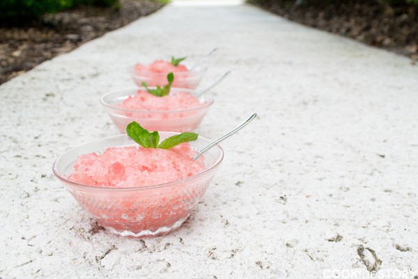50 No Bake Treats: Watermelon & White Wine Granita