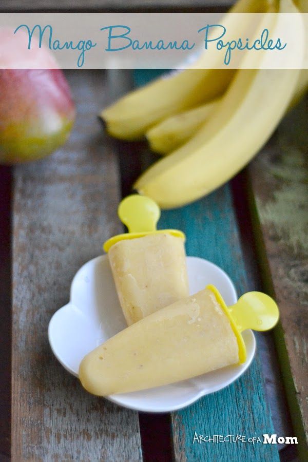 50 Popsicles: Mango Banana Popsicles