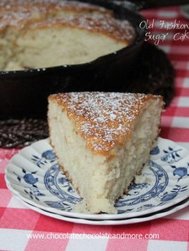 Old Fashioned Sugar Cake Old Fashioned Sugar Cake-no icing needed for this light and flavorful cake!