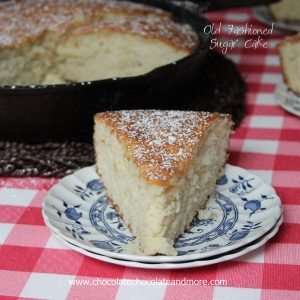 Old Fashioned Sugar Cake-no icing needed for this light and flavorful cake!