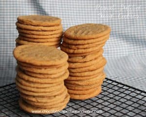 Peanut Butter Sugar Cookies-the best of a sugar cookie and a peanut butter cookie come together in these soft thin cookies.