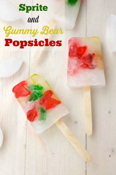 50 Popsicles: Sprite and Gummy Bear Popsicles