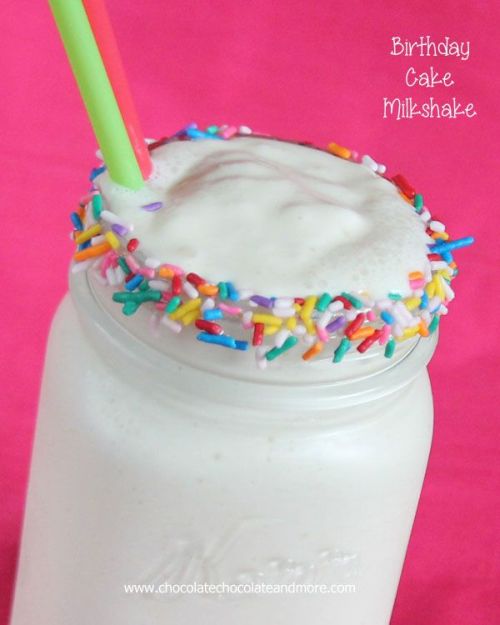 100 Frozen Drinks: Birthday Cake Milkshakes