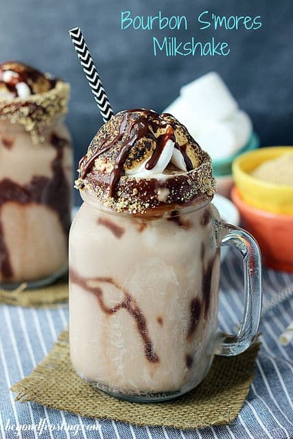 100 Frozen Drinks: Bourbon Toasted S'mores Milkshake