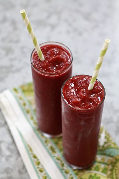 100 Frozen Drinks: Cherry Limeade Slushies
