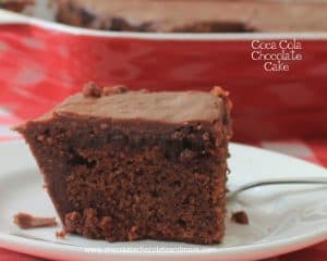 Coca Cola Chocolate Cake-made with Coca Cola, buttermilk and mini marshmallows. Serve it warm for a truly decadent treat!