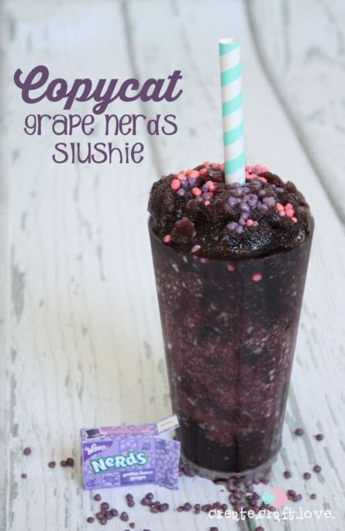 100 Frozen Drinks: Copycat Grape Nerds Slushie