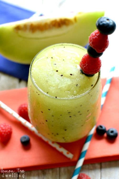 100 Frozen Drinks: Kiwi Melon Frozen Sangria