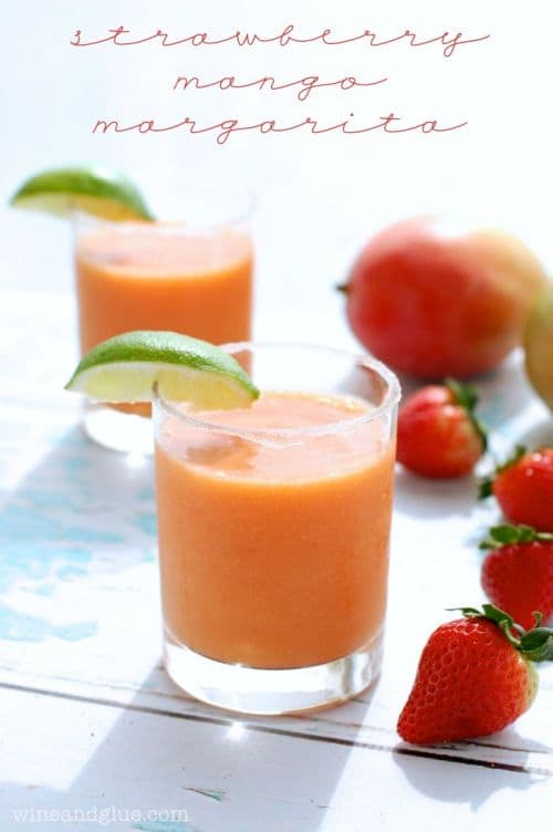 100 Frozen Drinks: Mango Strawberry Margarita