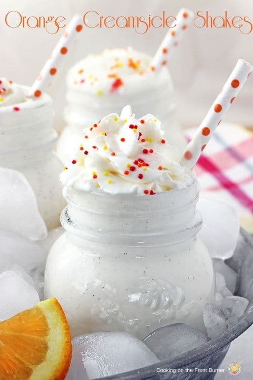 100 Frozen Drinks: Orange Creamsicle Mini Shakes