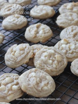 Pumpkin Spice White Chocolate Pudding Cookies