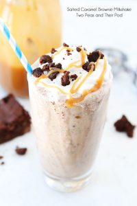 Salted Caramel Brownie Milkshake