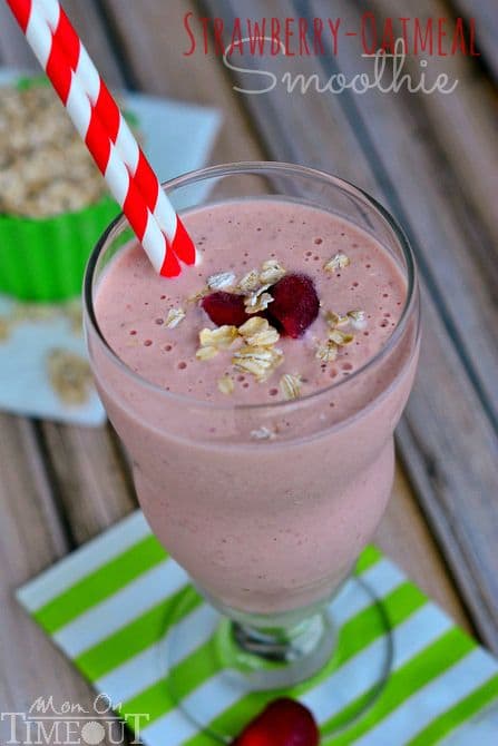 100 Frozen Drinks: Strawberry Oatmeal Smoothie