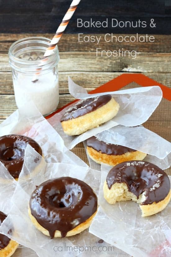 50 Very Vanilla Recipes: Baked Vanilla Donuts with Chocolate Frosting