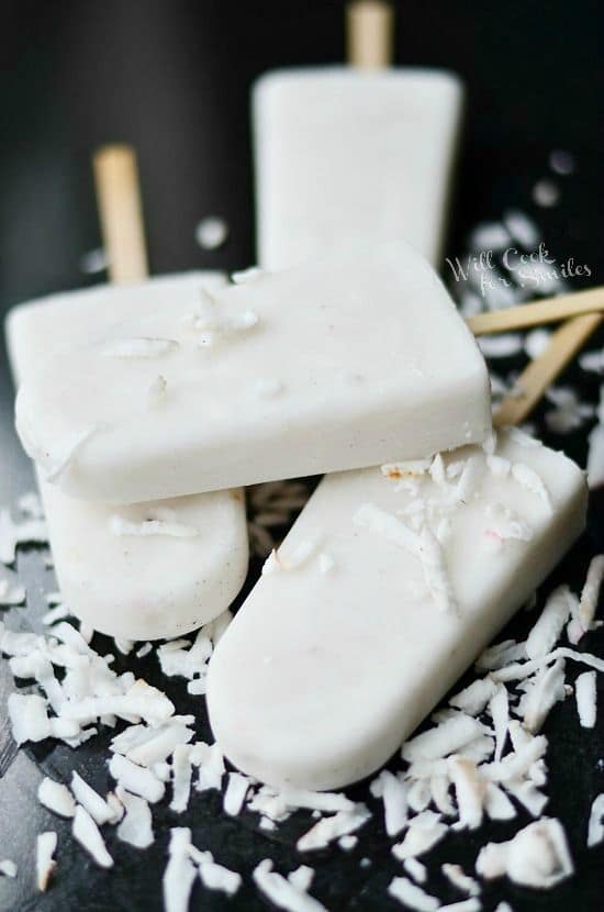 50 Very Vanilla Recipes: Coconut Vanilla Creamy Popsicles