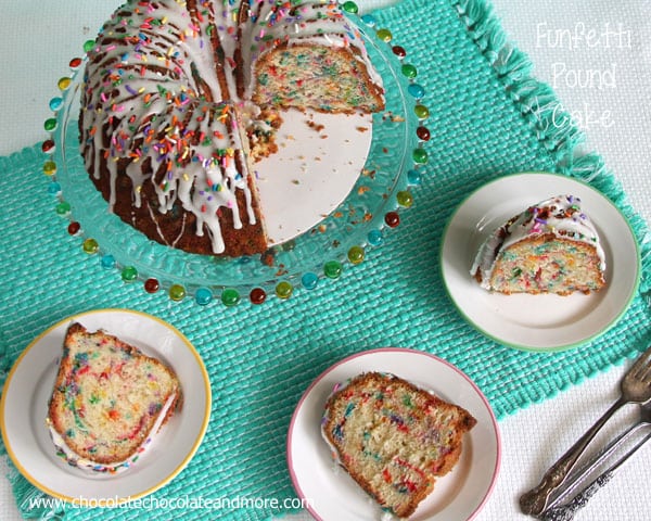 Everything is better with sprinkles especially when it's a Funfetti Pound Cake made from scratch!