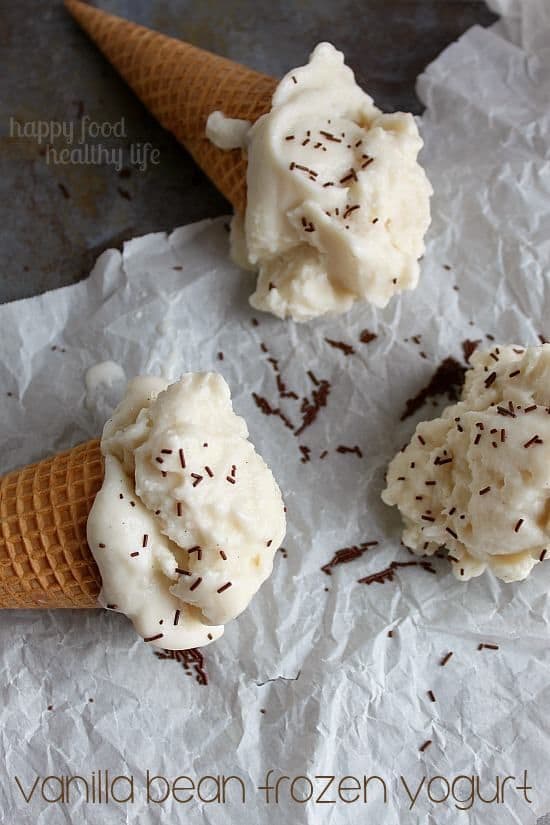 50 Very Vanilla Recipes: Vanilla Bean Frozen Yogurt