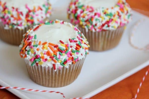 50 Very Vanilla Recipes: Vanilla Funfetti Cupcakes
