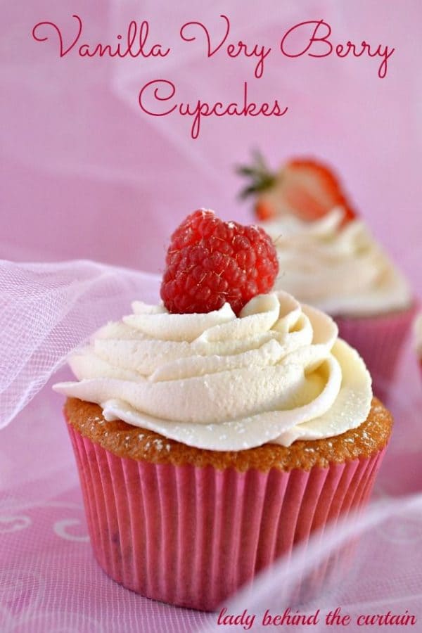 50 Very Vanilla Recipes: Vanilla Very Berry Cupcakes
