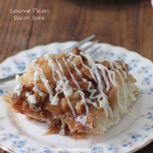 Caramel pecan Biscuit Bake-an easy breakfast treat!