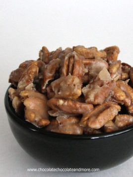 Cinnamon Glazed Pecans, just a few ingredients needed, watch out, they're addicting!
