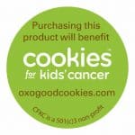 OXO Cookies for Kids Cancer Label
