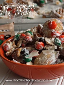 Pumpkin Spiced White Trash-a great way to clean out the snack cabinet!