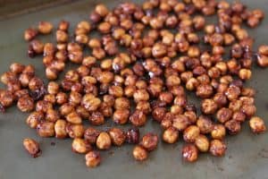 Honey Roasted Cinnamon Chickpeas