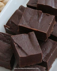 Easy Chocolate Fudge-just 4 ingredients and a few minutes!
