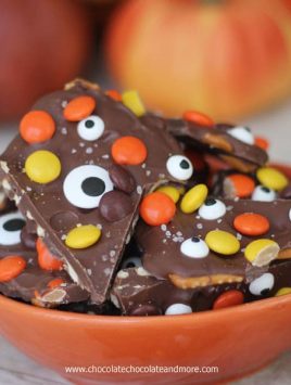 Salted Halloween Monster Bark-an easy treat that everyone will love!