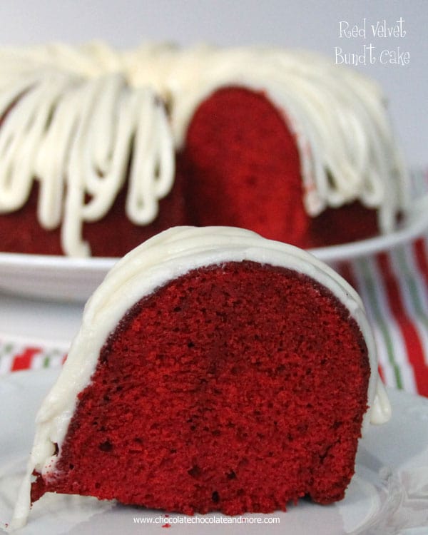 Red Velvet Bundt Cake-moist crumb, vibrant color, this cake is perfect for any occasion, especially the Holidays!