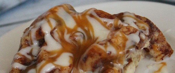 Cinnabon Bread Pudding-use Cinnabon Cinnamon Rolls as a quick shortcut for an easy breakfast treat!