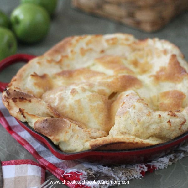 This German Pancake, more commonly know as a Dutch Baby, Takes just a few minutes to prepare and will melt in your mouth. Serve with fresh fruit, whipped cream or syrup! Breakfast at it's easiest!