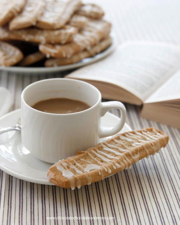 Cinnamon Cookie Sticks-a refrigerated cookie dough, slice, bake then drizzle some glaze, these cookies are both a little crunchy and chewy at the same time. Perfect with a cup of coffee or a tall glass of milk! 