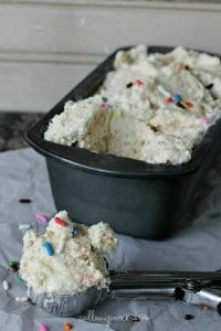 Skinny Cake Batter No Churn Ice Cream