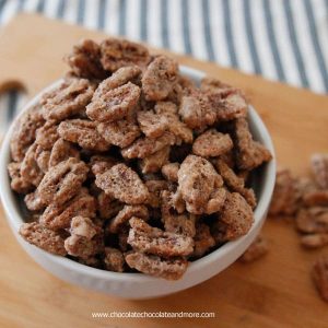 Cinnamon Spiced Pecans-Chocolate, Chocolate and more