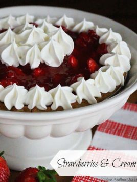 Strawberries and Cream Pie