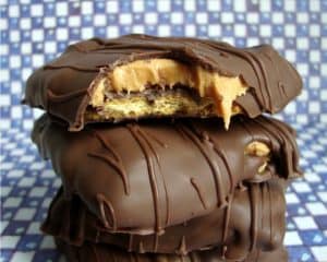 Chocolate covered peanut Butter Graham Crackers