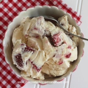 Fresh Strawberry Ice Cream made with just a few simple ingredients