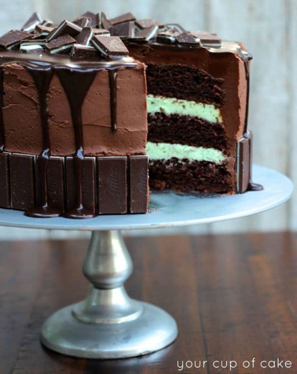 Andes Mint Cake by yourcupofcake.com